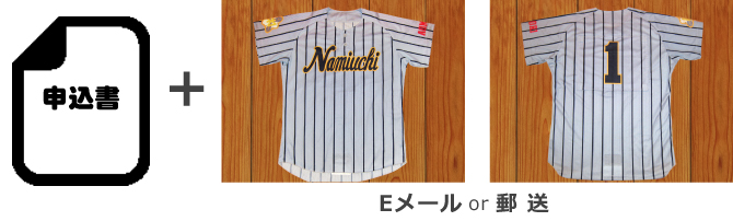 申込書と写真を送る