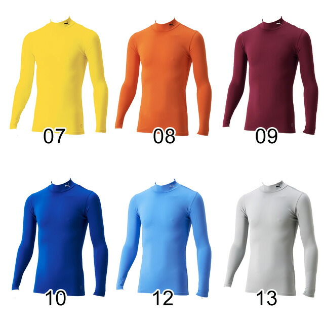 プーマ サッカー インナーシャツ Compression モックネック LS シャツ