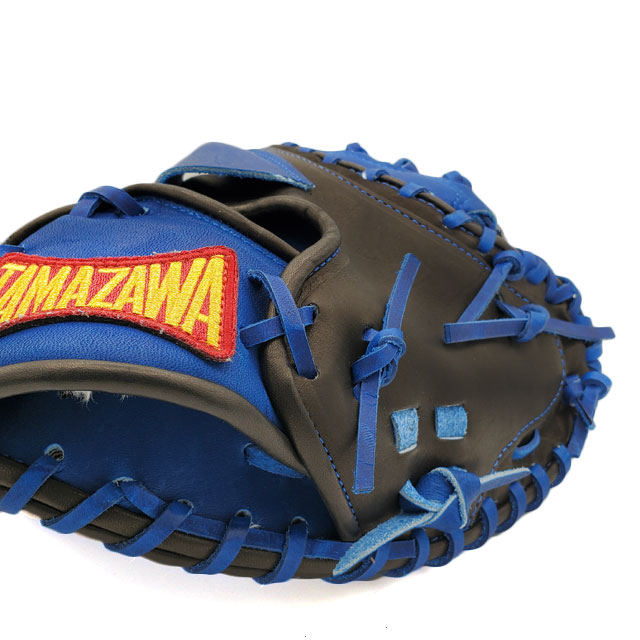 Nyo　玉澤キャッチャーミット　軟式用 青とグレーのレザー野球グローブ Amazon | 野球 玉澤 タマザワ 少年 軟式 キャッチャーミット