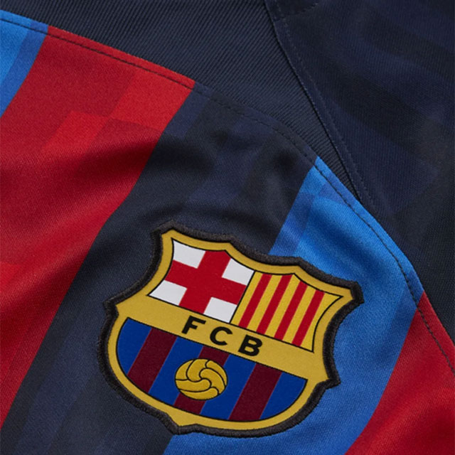 ナイキ サッカー レプリカユニフォーム Fcバルセロナ 22 23 スタジアム ホーム Jsy S S トップ ブルー 半袖 レプリカウェア Nike22su Dm1840 452 スポーツサクライ スポサク公式通販サイト 大阪のサッカー フットサル専門店