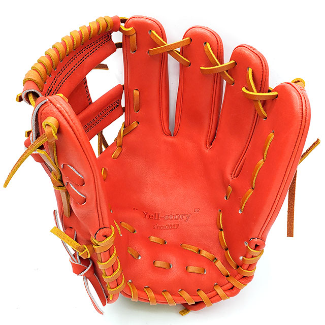 限定】Yell-story エールストーリー　硬式野球グローブ オレンジ 限定】Yell-story エールストーリー 硬式野球グローブ オレンジ