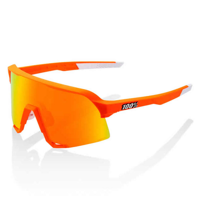 100%/ワンハンドレッド サングラス S3 Soft Tact Neon Orange HiPER 