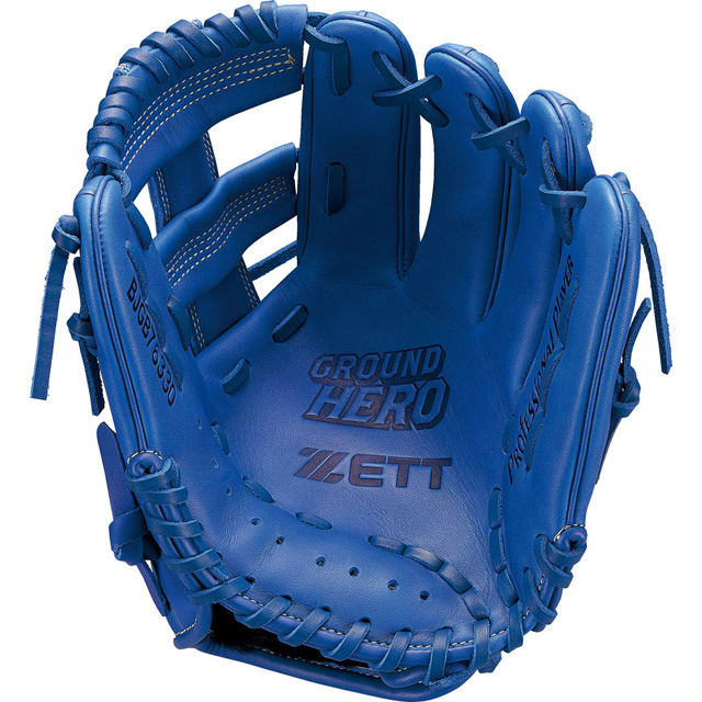 ZETT GROUND HERO 軟式グローブ 青 キャッチャーミッド とにかく使い