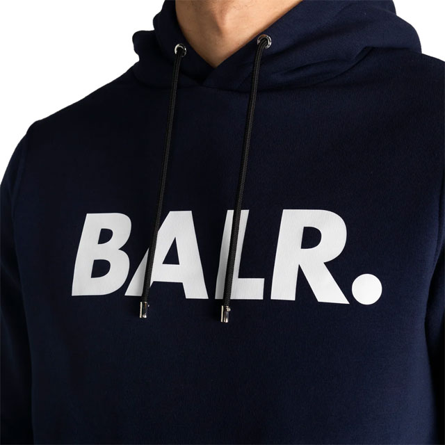 BALR. パーカー　ネイビー BALR./ボーラー サッカー ウェア BRAND STRAIGHT HOODIE