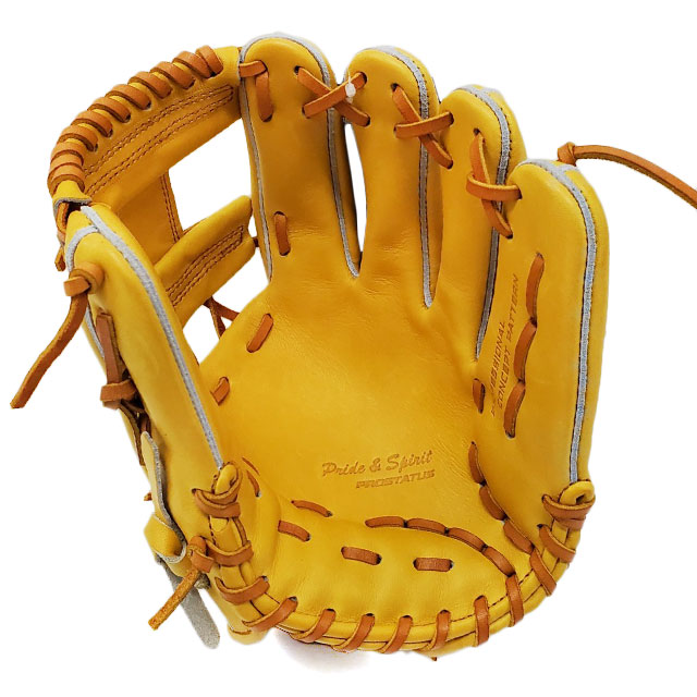 ZETT PROSTATUS 硬式グローブ ブラウン/イエロー ゼット ZETT