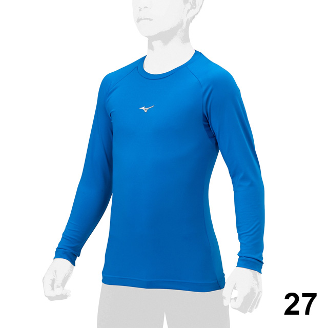 ミズノ 少年用 ローネック アンダーシャツ 長袖 野球 23SS 吸汗速乾