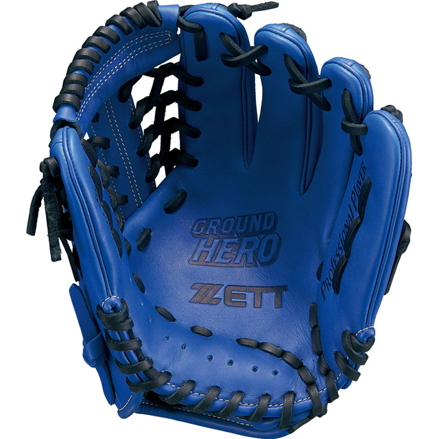 ZETT/ゼット 限定 少年軟式グラブ グランドヒーロー Rブルー