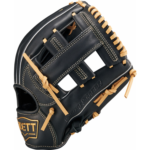 ETT 軟式用グローブ 黒 ゼット 少年軟式グラブ ソフトステアシリーズ オールラウンド用