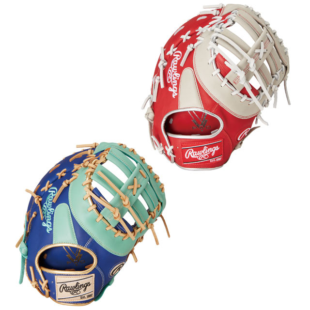 ローリングス ソフトボールグラブ ファーストミット キャッチャーミット 兼用 HYPER TECH COLORS Rawlings2024FW グローブ 一般 大人 <BR>【ソフト一塁手・捕手兼用／サイズ12.5】 <BR>GS4FHTC3ACD