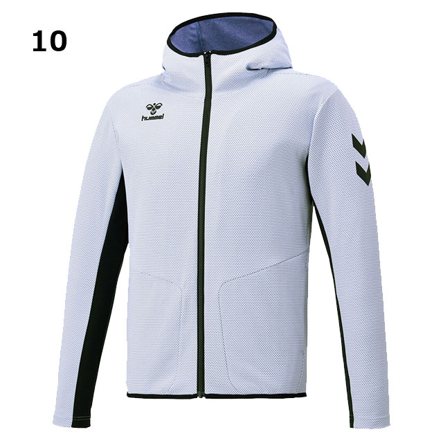 ヒュンメル サッカー フットサル トレーニングジップアップフーディー