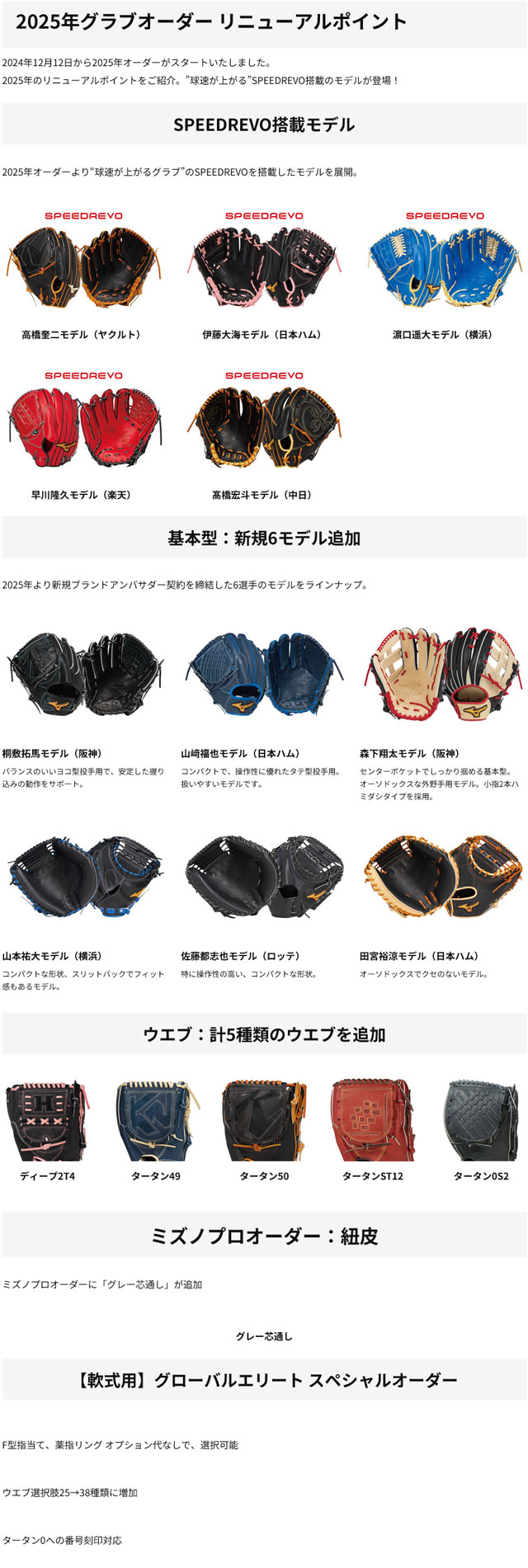 ミズノ 軟式グラブ ミズノプロ オプションオーダーグラブ 軟式オーダー