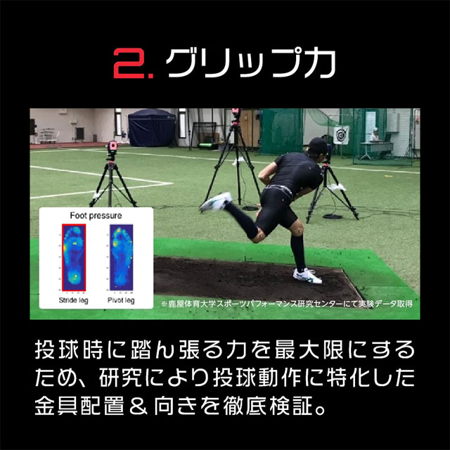 ミズノ ミズノプロ スピードレボプロ MID 野球スパイク 金具