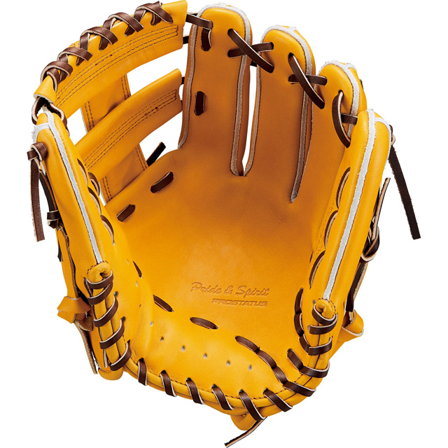 ZETT 硬式グローブ 黄色 レザー ZETT 硬式グローブ 黄色 レザー