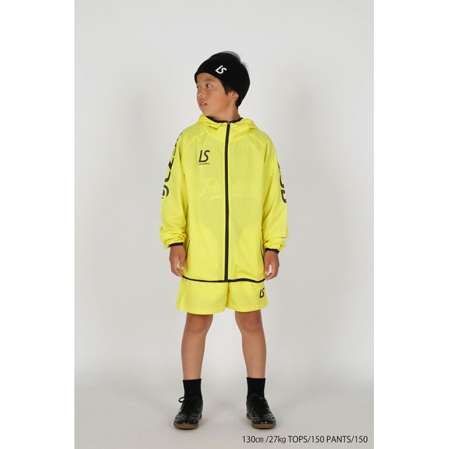 LUZeSOMBRA　イエローフードジャケットとズボンのセット LUZeSOMBRA/ルースイソンブラ サッカー フットサル ウェア ジュニア Jr