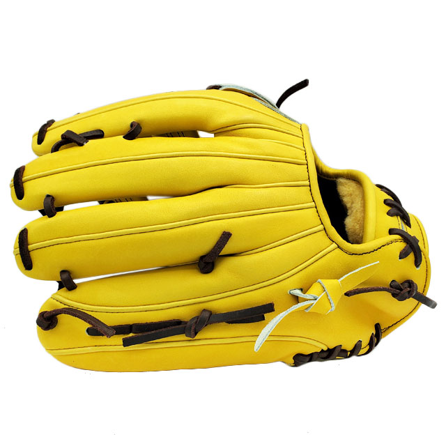 プロフェッショナルモデル 野球グローブ 青/黄 ZETT プロステイタス 野球グローブ 青黒