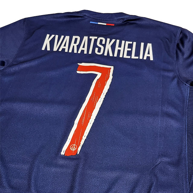 24-25 パリ・サンジェルマン クヴァラツヘリア 長袖 7番 アウェ　Ｌサイズ 新品】24-25 パリ 長袖 No.7 クヴァラツヘリア パリ