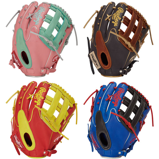 ローリングス　HOH 外野用グローブ　ピンク Rawlings 交換無料 野球 グローブ 軟式 大人 左投げ