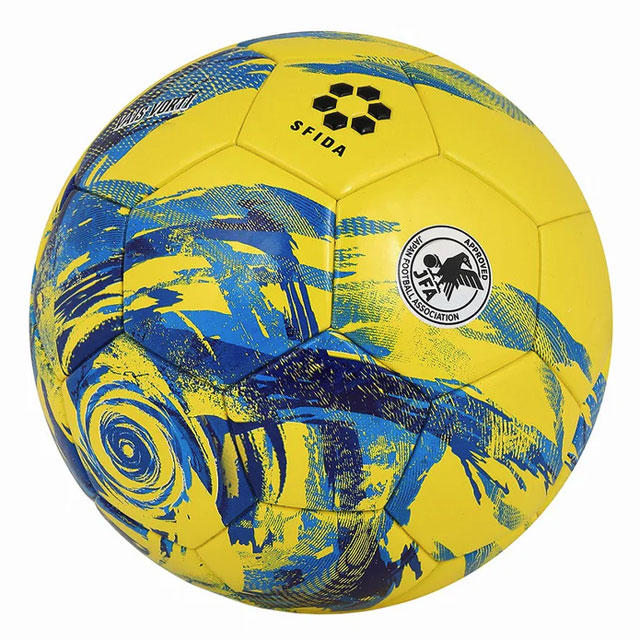スフィーダ サッカーボール VAIS VORTI JR 4号球 イエロー ブルー JFA