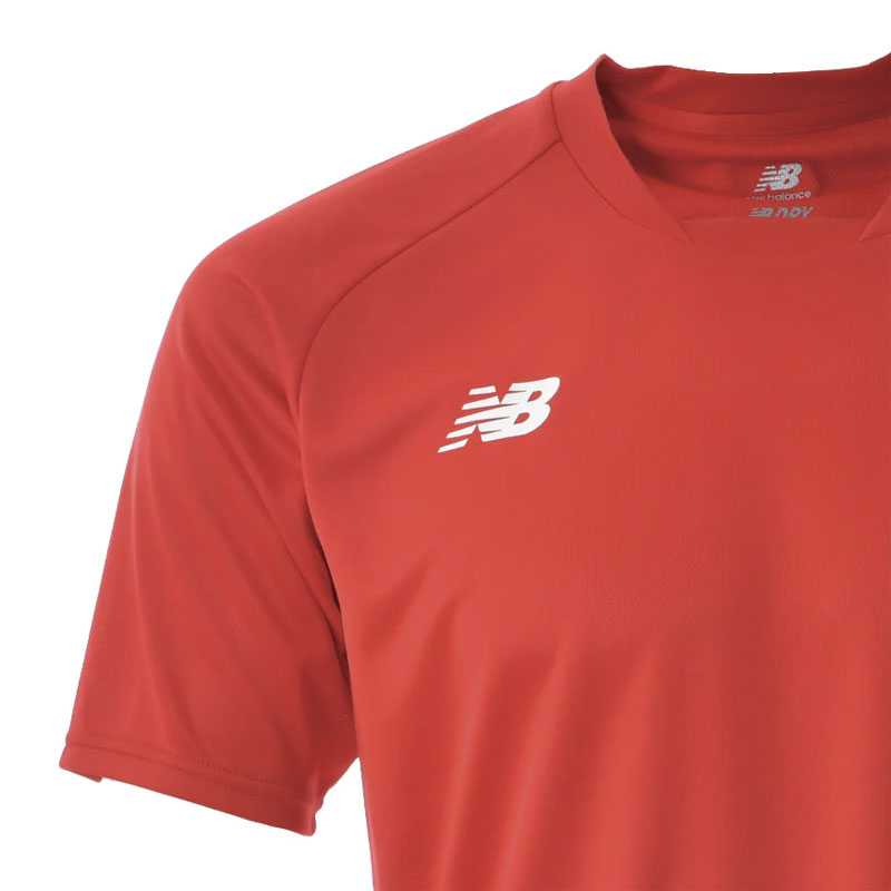 ニューバランス サッカー フットサル ウェア ゲームシャツ レッド 半袖
