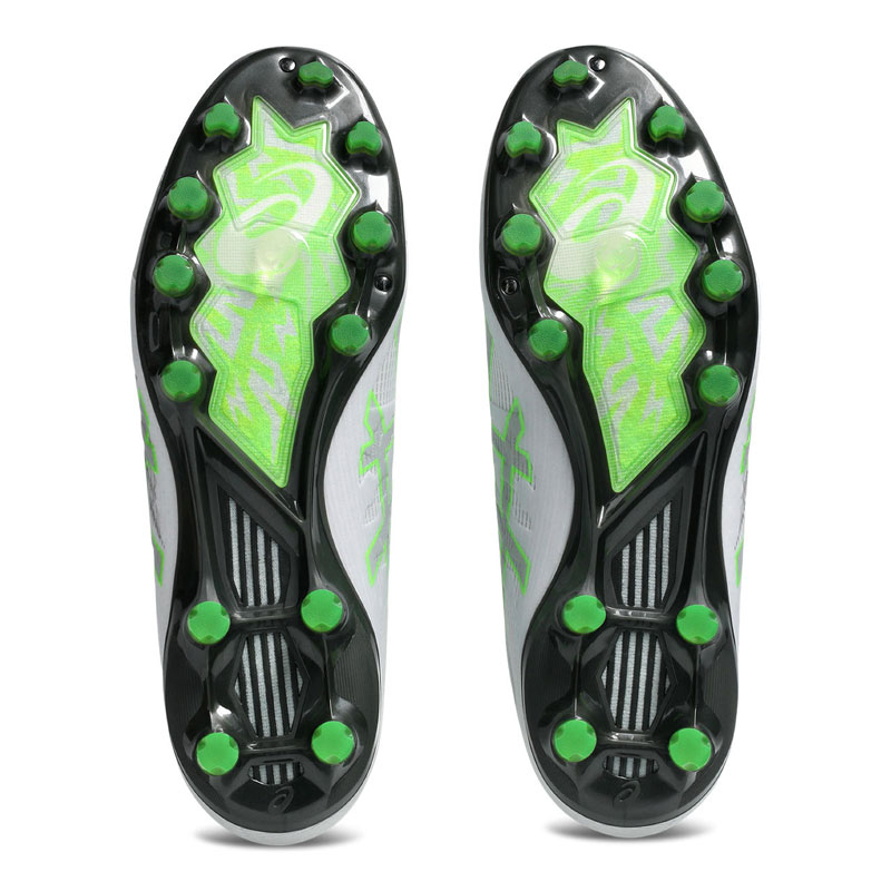 アシックス PRO サッカーシューズ ホワイト/グリーン ASICS アシックス DS LIGHT X-FLY PRO(ホワイト×グリーン