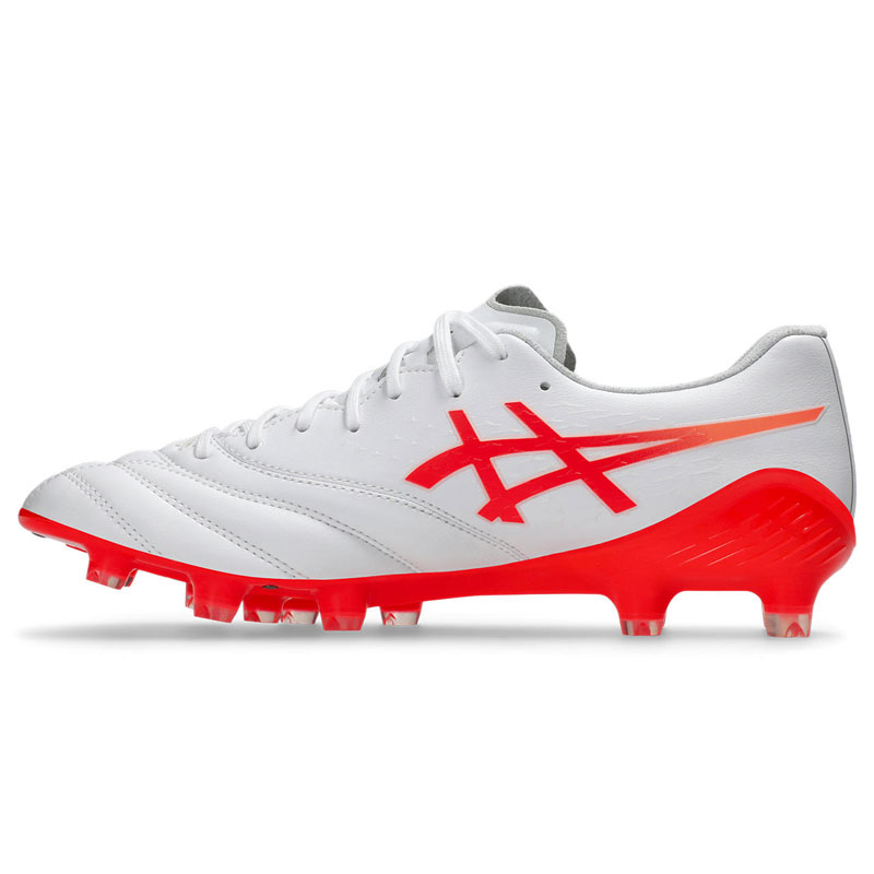 ASICS サッカーシューズ ホワイト/レッド ASICS アシックス DS LIGHT ジュニア GS TF(レッド×ホワイト