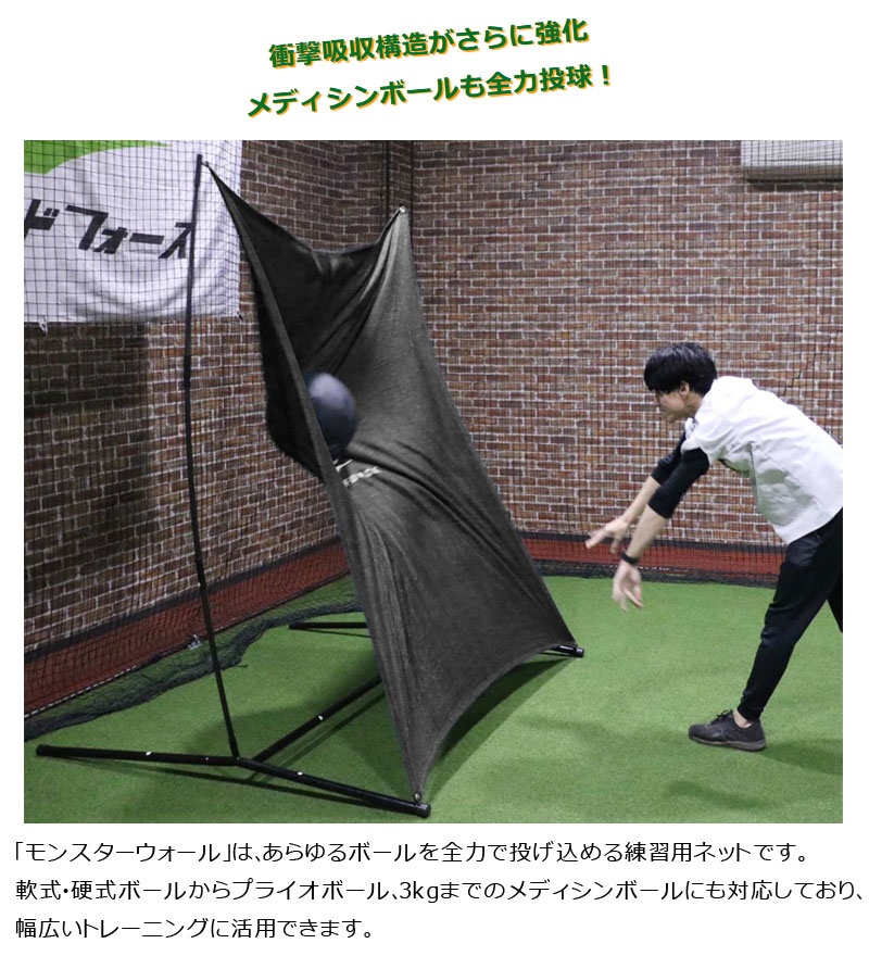 フィールドフォース モンスターウォール メディシンボール3kgまで対応