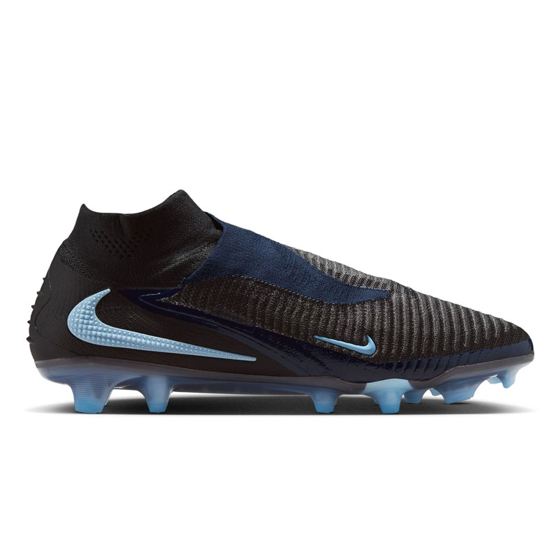 Nike サッカーシューズ ブラック/ブルー ナイキ サッカースパイク ファントム 6 HIGH エリート FG