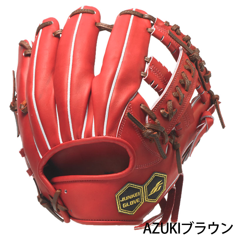 JUNKIE GLOVE 硬式グローブ 赤色　ジュンケイ JUNKIE GLOVE 硬式グローブ 赤色 ジュンケイ JUNKEI-GLOVE 野球