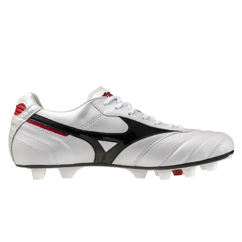 ミズノ サッカースパイク モレリア 2 JAPAN ショートタン ホワイト 土