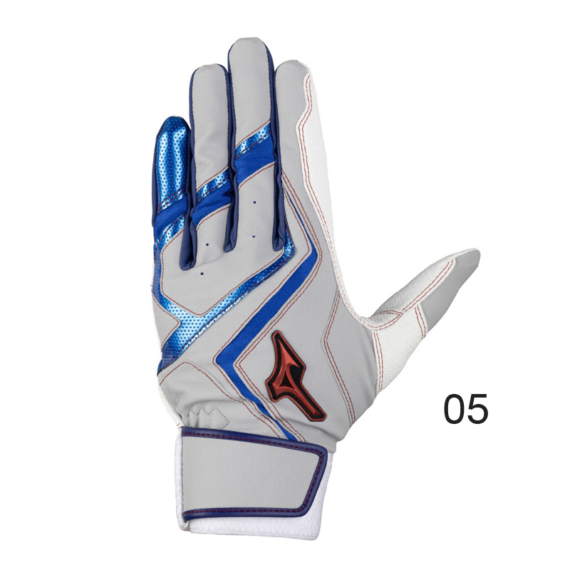 ミズノ 少年用 バッティンググラブ ウィルドライブ レッド 両手用 25FW