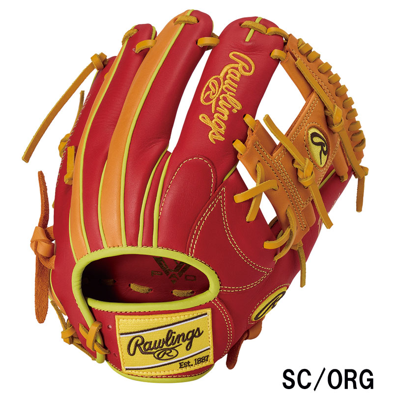 ローリングス 軟式グローブ ベージュ/赤12．5インチR9シリーズ
