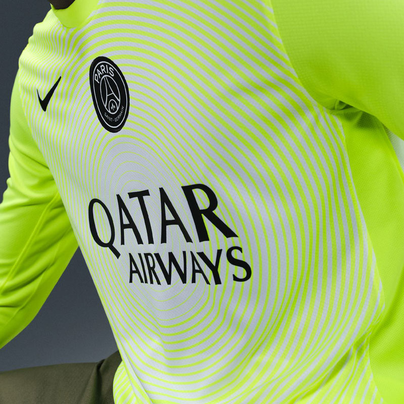 25-26 パリサンジェルマン　ナイキ　GKユニフォーム　正規品　美品 NIKE パリサンジェルマン 25/26 GKユニフォーム 長袖 レプリカ