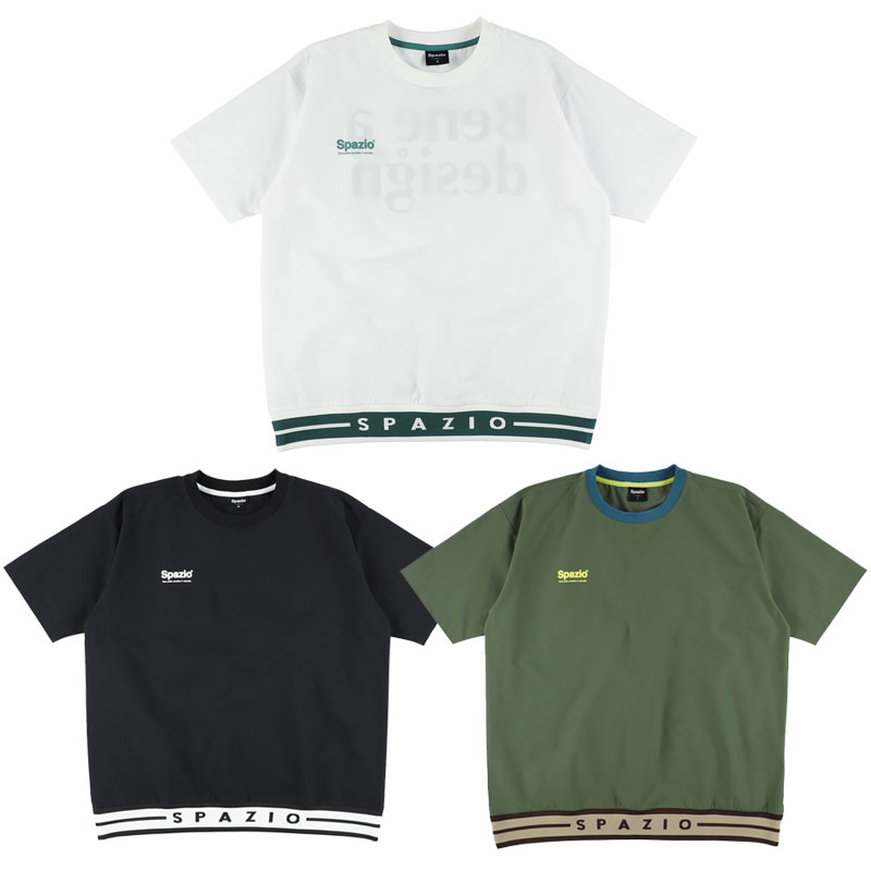 スパッツィオ サッカー フットサル 半袖ラインリブピステ トレーニング