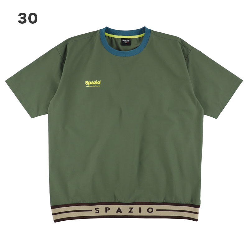 スパッツィオ サッカー フットサル 半袖ラインリブピステ トレーニング