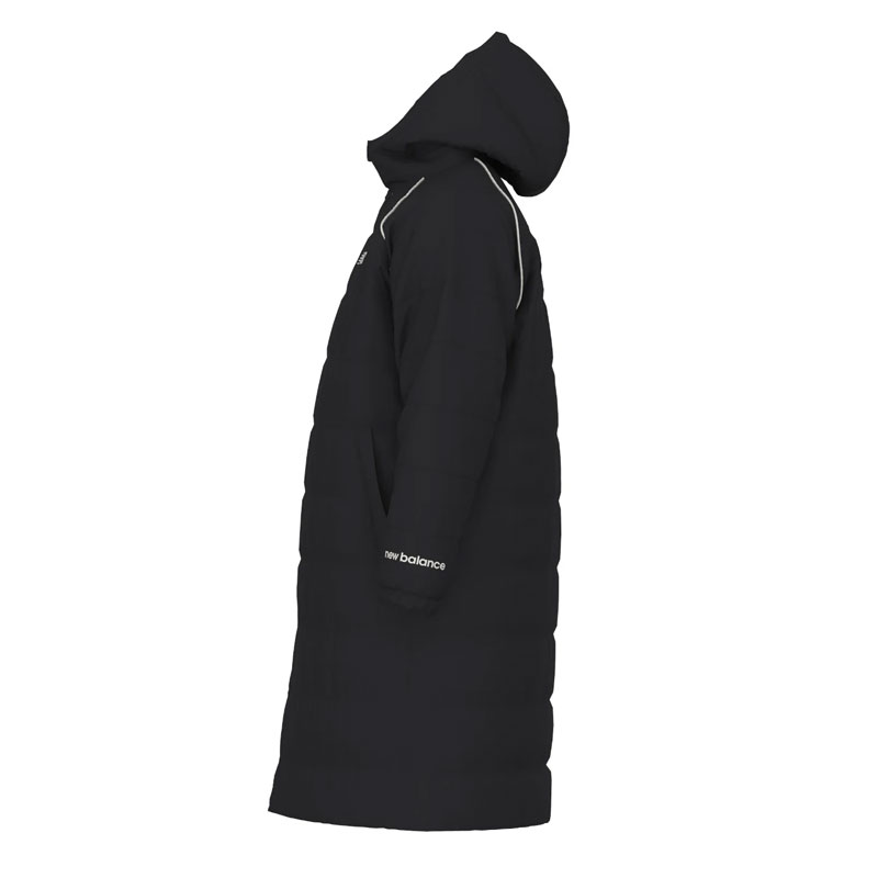 39％OFF！ ニューバランス パデッドコート ロング ブラック サッカー