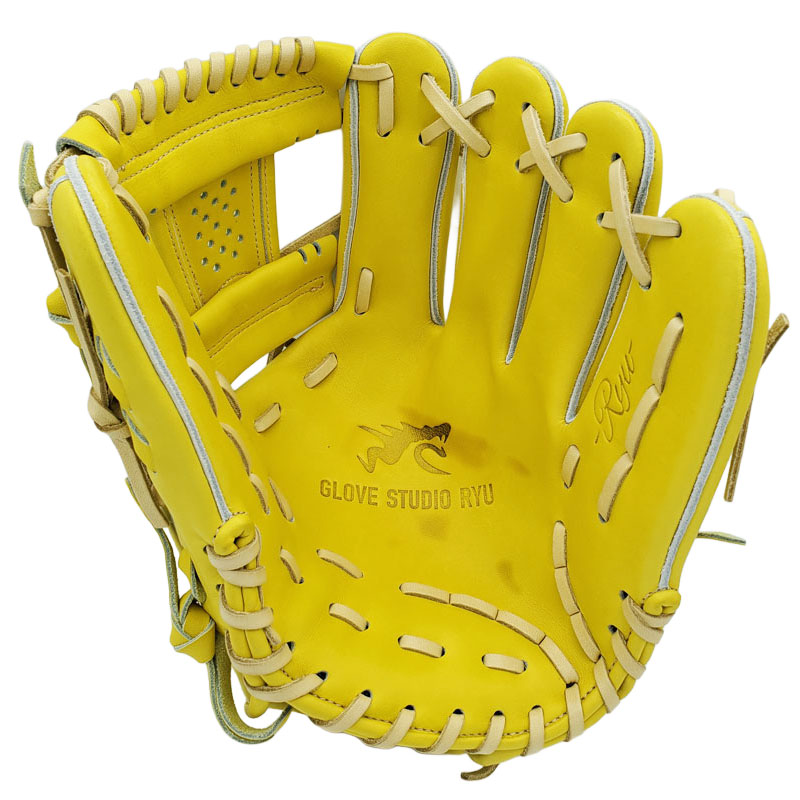 GLOVE STUDIO RYU 硬式限定グローブ GLOVE STUDIO RYU リュウ 硬式グラブ キップレザー グリスうつり有