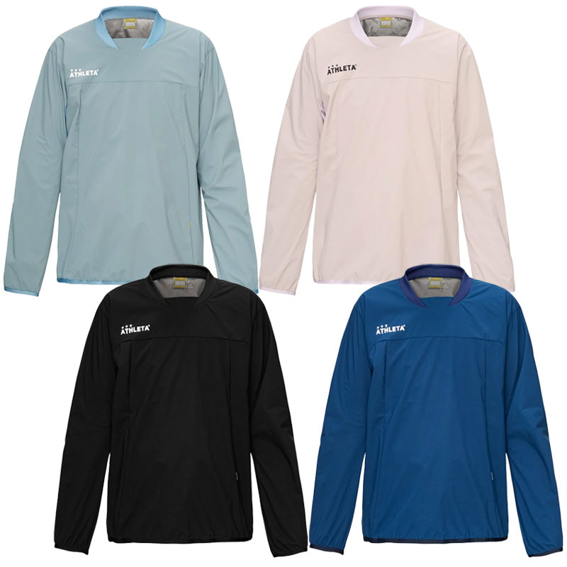 アスレタ ジュニア ウィンドウォームシャツ 防風 防寒 ピステ プルオーバー ATHLETA2025FW 02429J
