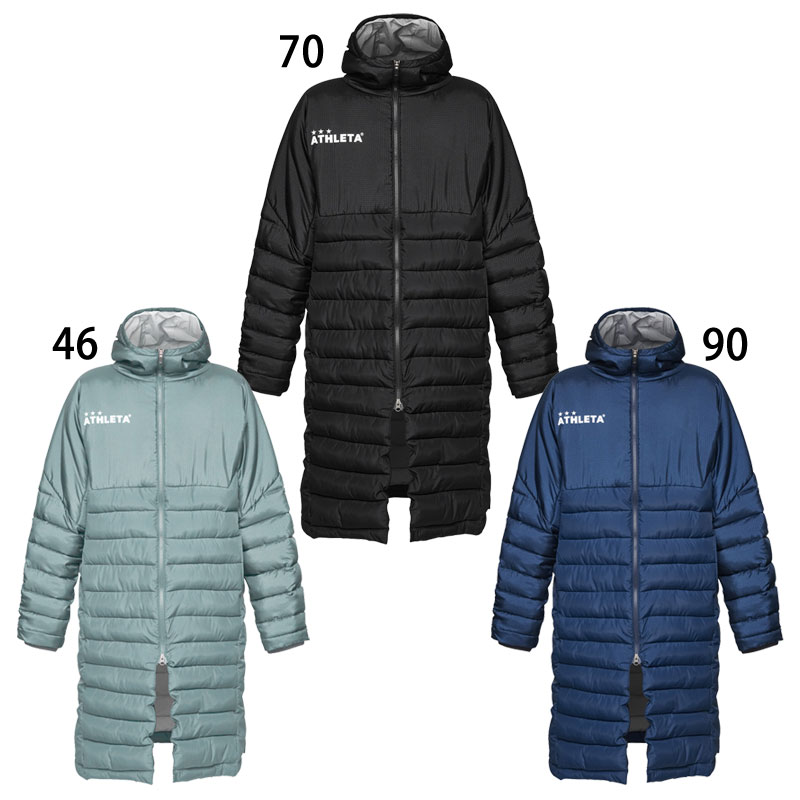 アスレタ ベンチコート サッカー フットサル ウェア ロングコート 防寒 ATHLETA2025FW 04167N ※返品・交換・キャンセル不可商品 アスレタ ベンチコート サッカー フットサル ウェア ロングコート 防寒