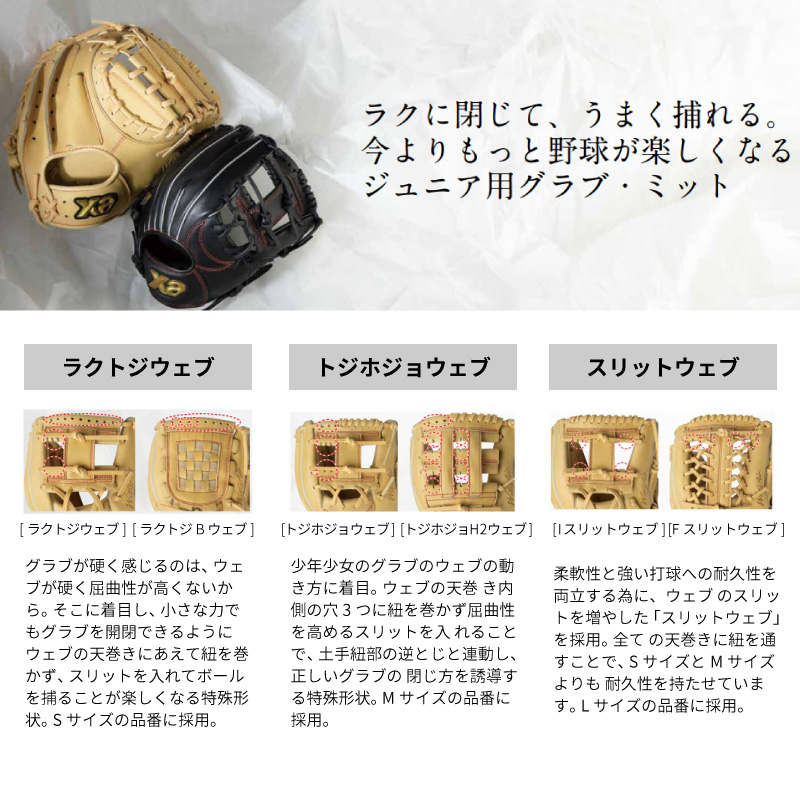 ザナックス 少年軟式グラブ 野球 グローブ ジュニア 少年 子供AS1型