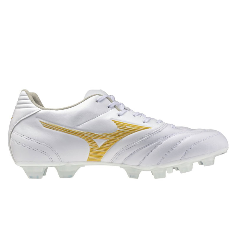 Mizuno サッカーシューズ ホワイト/ゴールド モナルシーダ ミズノ モナルシーダ NEO 3 SW ホワイト ゴールド サッカースパイク 土