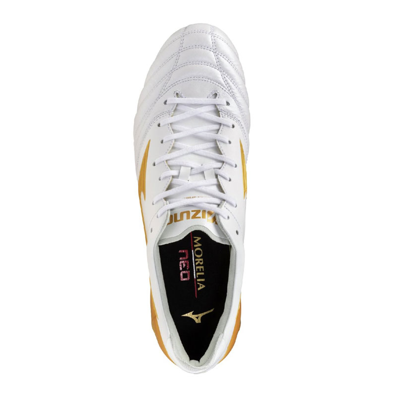 Rさん専用。モレリア IN （ホワイト×ゴールド） 25.5 新品 MIZUNO（ミズノ） モレリア サラ JAPAN TF スーパーホワイトパール