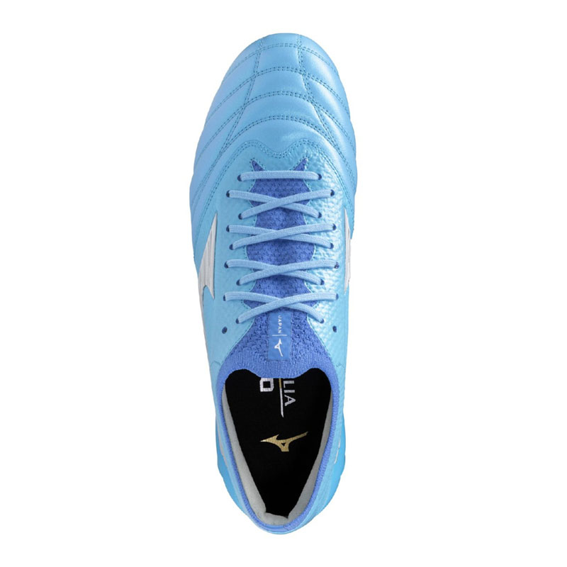 ミズノ モレリア NEO 4 β JAPAN ブルー サッカースパイク 土 人工芝