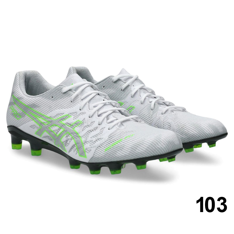 アシックス PRO サッカーシューズ ホワイト/グリーン ASICS アシックス DS LIGHT ACROS PRO 3(ホワイト×グリーン) 1101A071