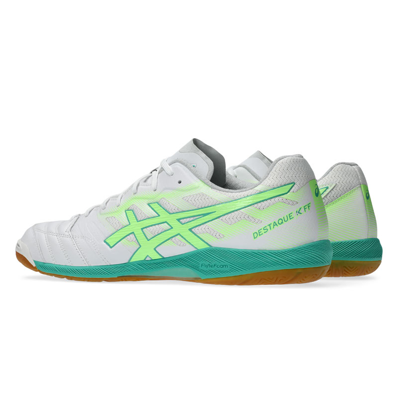 アシックス デスタッキ K FF （DESTAQUE K FF） ホワイト グリーン