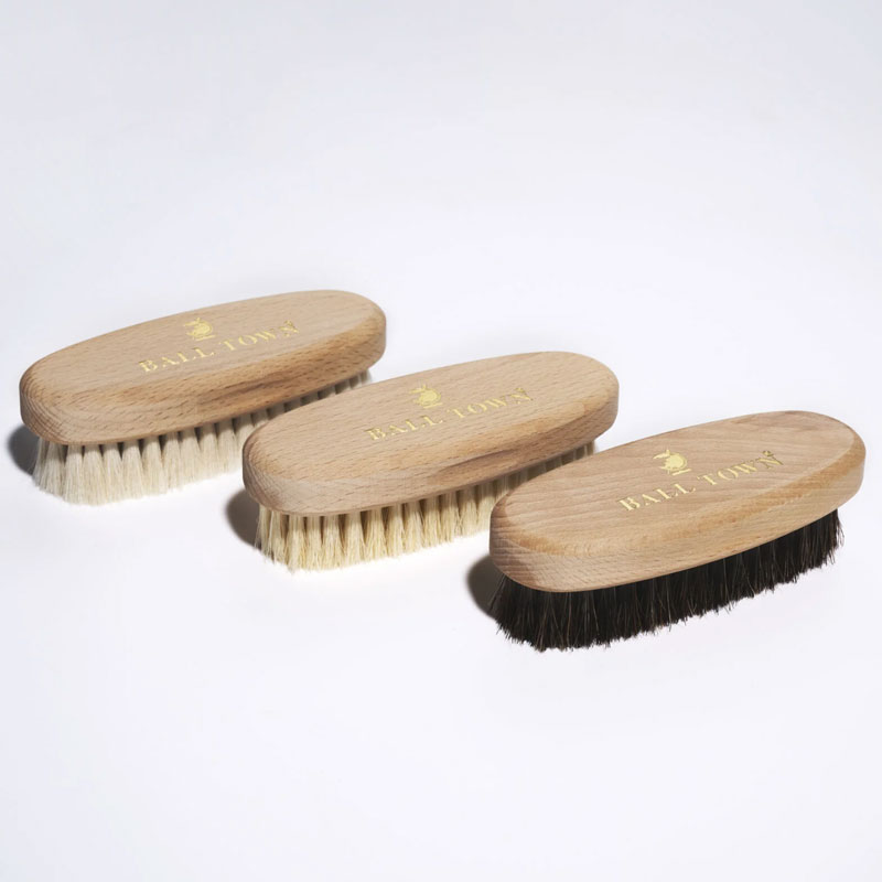 ボールタウン/BALLTOWN ホースブラシ ヌメ革 汚れ落とし用 馬