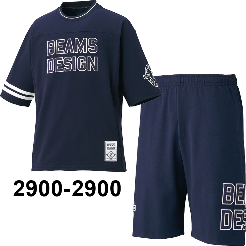【新品】beams Japanビームス　ロンT S 半袖Sセット ZETT ゼット 限定 BEAMS DESIGN 半袖スウェット＆パンツ 上下