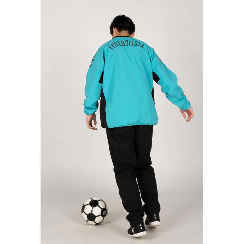 LUZeSOMBRA/ルースイソンブラ STRETCH TAFTA MESH PULLOVER TOP アクア