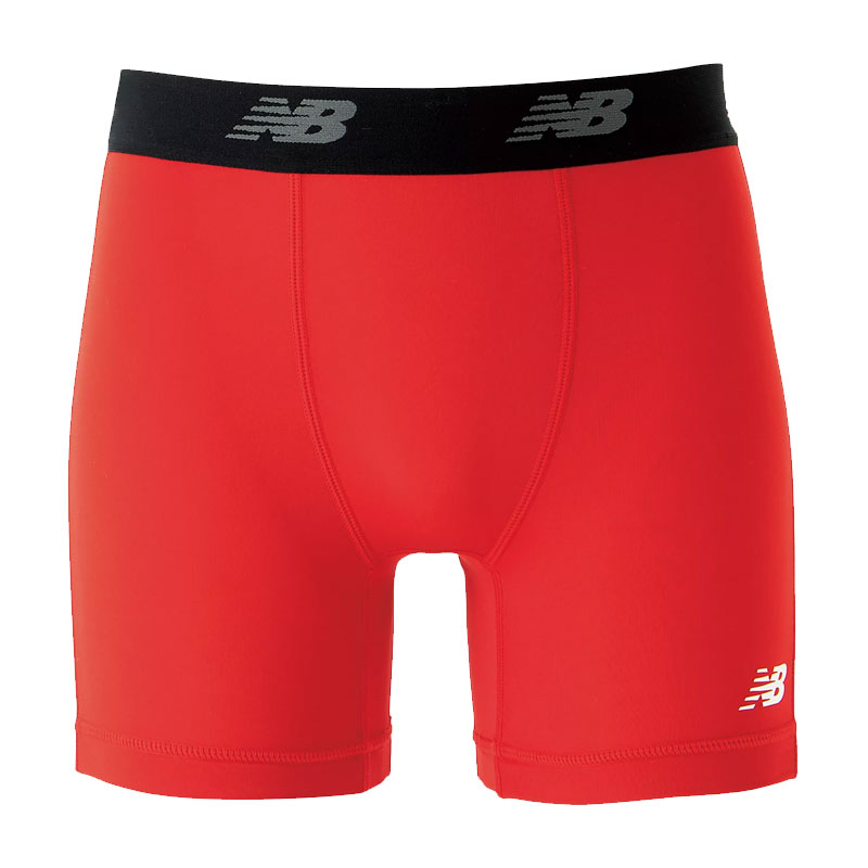 ニューバランス ジュニア ストレッチインナーパンツ ショート丈 スパッツ レッド JJPF7386-RED