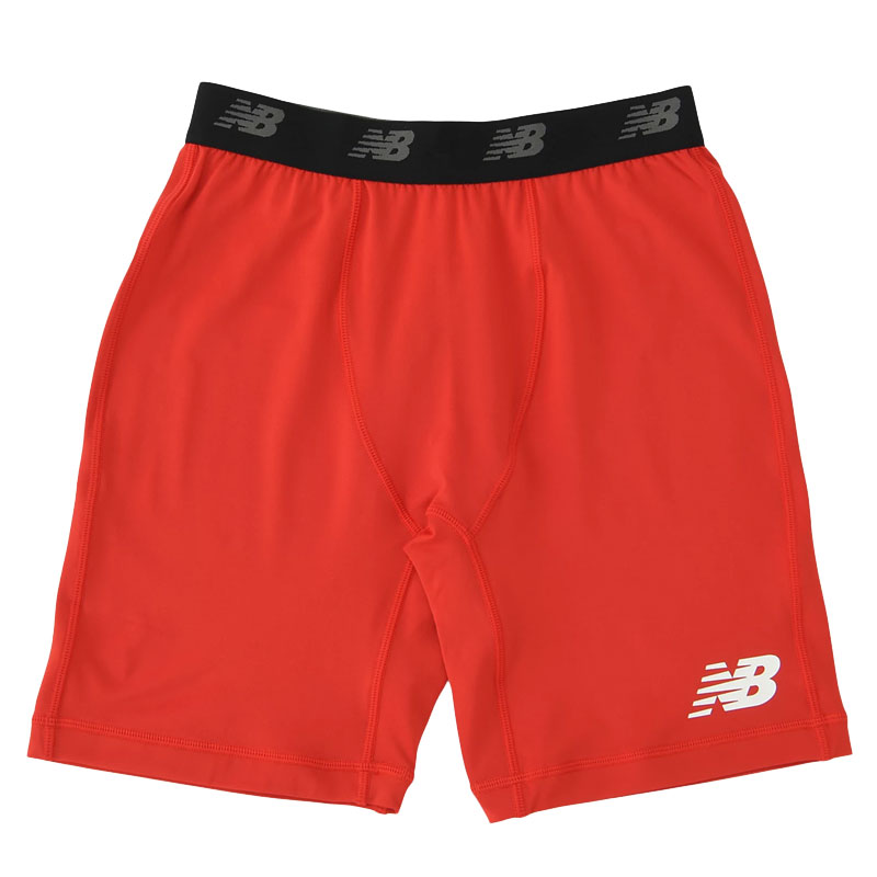 ニューバランス ストレッチインナーパンツ ショート丈 レッド JMPF7382-RED