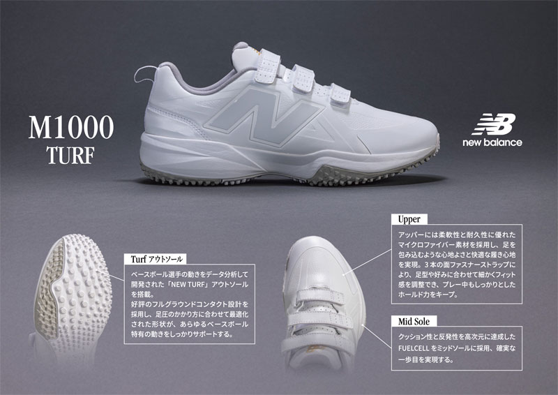 ニューバランス 野球トレーニングシューズ FuelCell 1000 Turf V1 2E